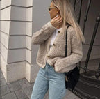 Cozy Soft Teddy Jacket for Women – Perfect for Autumn