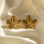 Sterre - Opulent Gold Floral Earrings