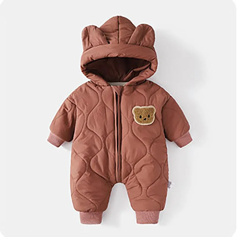 Children's Winter Suit with Bear Fairy Tale Pattern