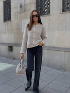 Cozy Soft Teddy Jacket for Women – Perfect for Autumn