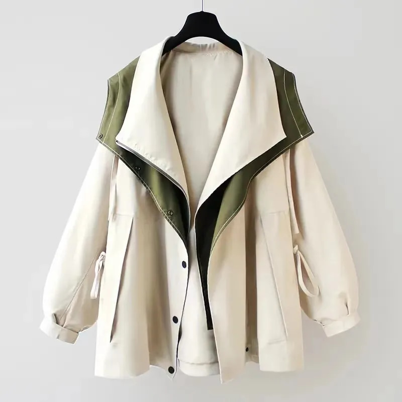 Women's Waterproof Hooded Raincoat - Perfect for Spring