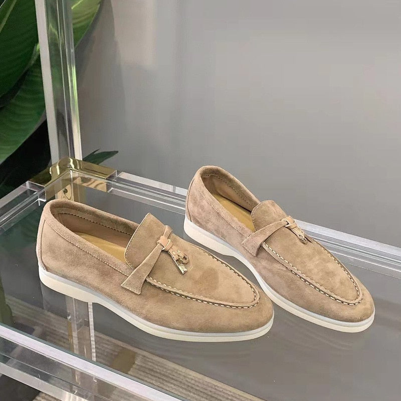Zina - Women's Suede Loafers