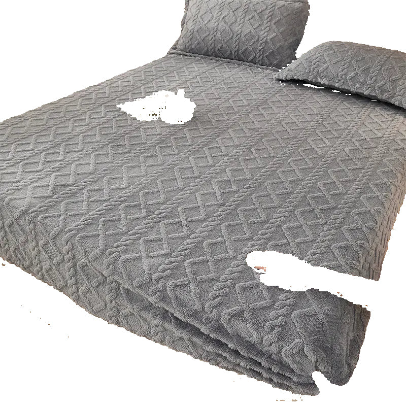 Cozy Thick Patterned Winter Flannel and Plush Blanket