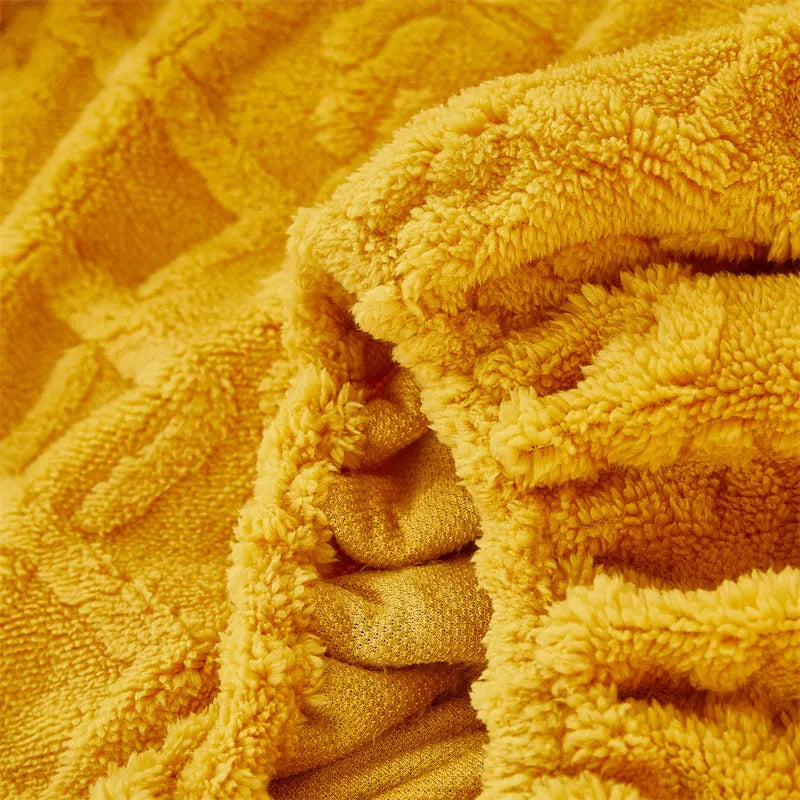 Cozy Thick Patterned Winter Flannel and Plush Blanket
