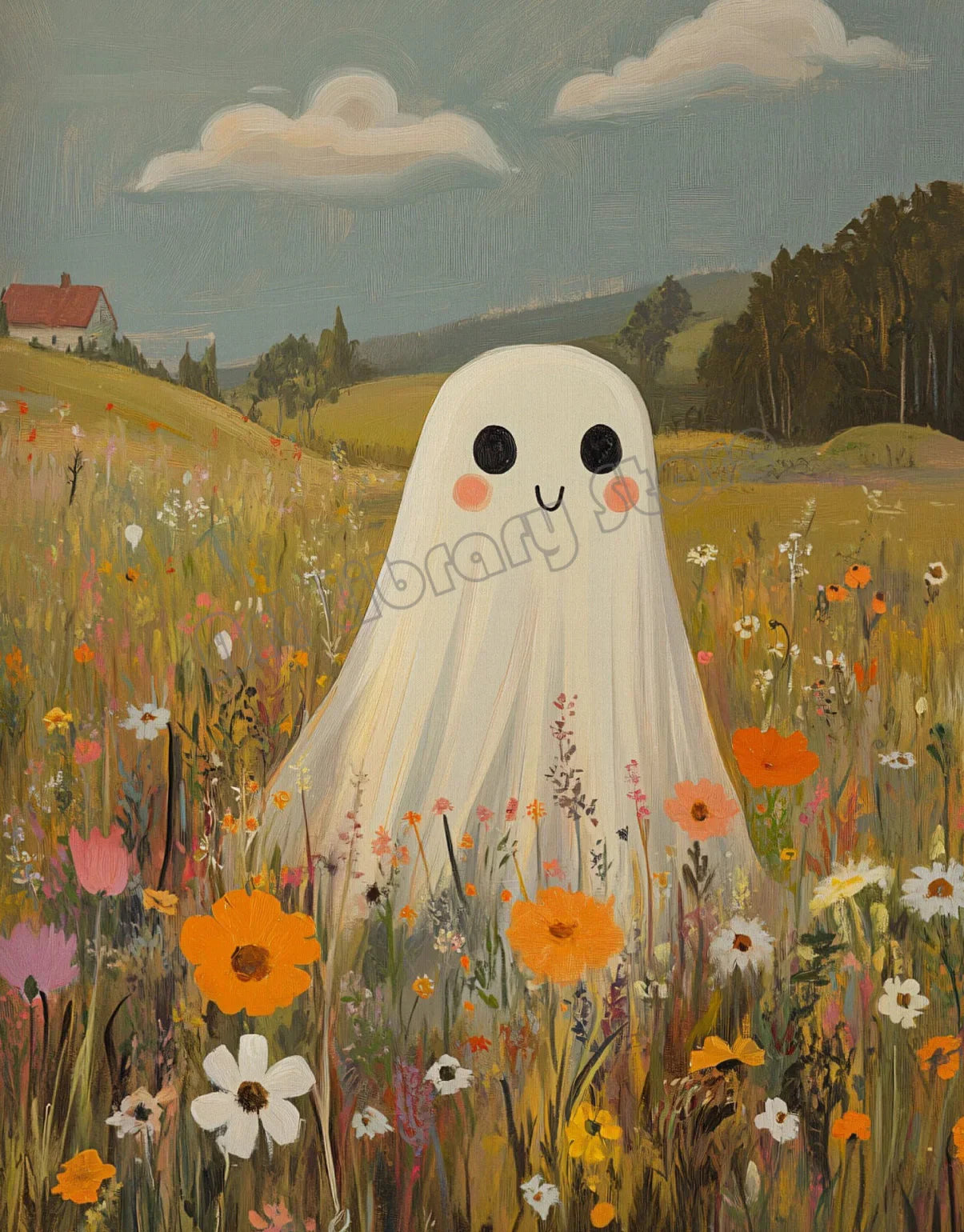Halloween Poster Collection Featuring Pumpkins, Ghosts, and Cats — Autumn Wall Decor for Your Home