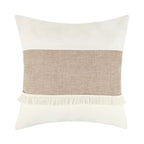 Patterned Beige Boho Throw Pillow