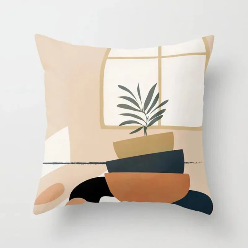 Nature-Inspired Cushions Featuring Botanical Designs