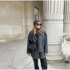 Elara Oversized Wool Coat - Luxurious Comfort