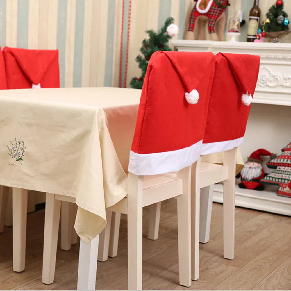 Enchanting Christmas Chair Covers for a Festive Table Glow