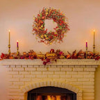 Golden Leaves and Sunflower Door Decoration Design