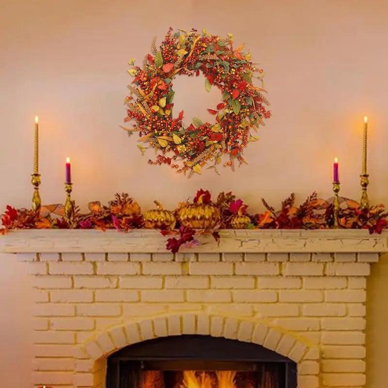 Golden Leaves and Sunflower Door Decoration Design