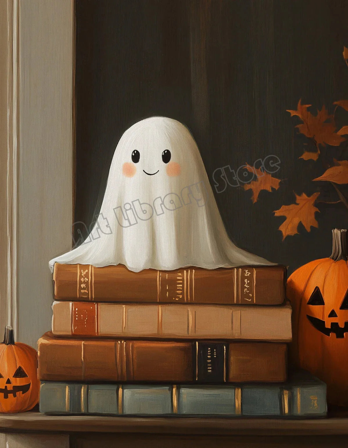 Halloween Poster Collection Featuring Pumpkins, Ghosts, and Cats — Autumn Wall Decor for Your Home