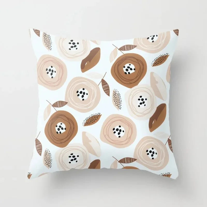 Nature-Inspired Cushions Featuring Botanical Designs