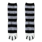 Cozy Women's Cat Paw Pattern Cotton Socks – Ultra Soft, Ideal for Winter, Size EU 35-42