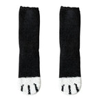 Cozy Women's Cat Paw Pattern Cotton Socks – Ultra Soft, Ideal for Winter, Size EU 35-42
