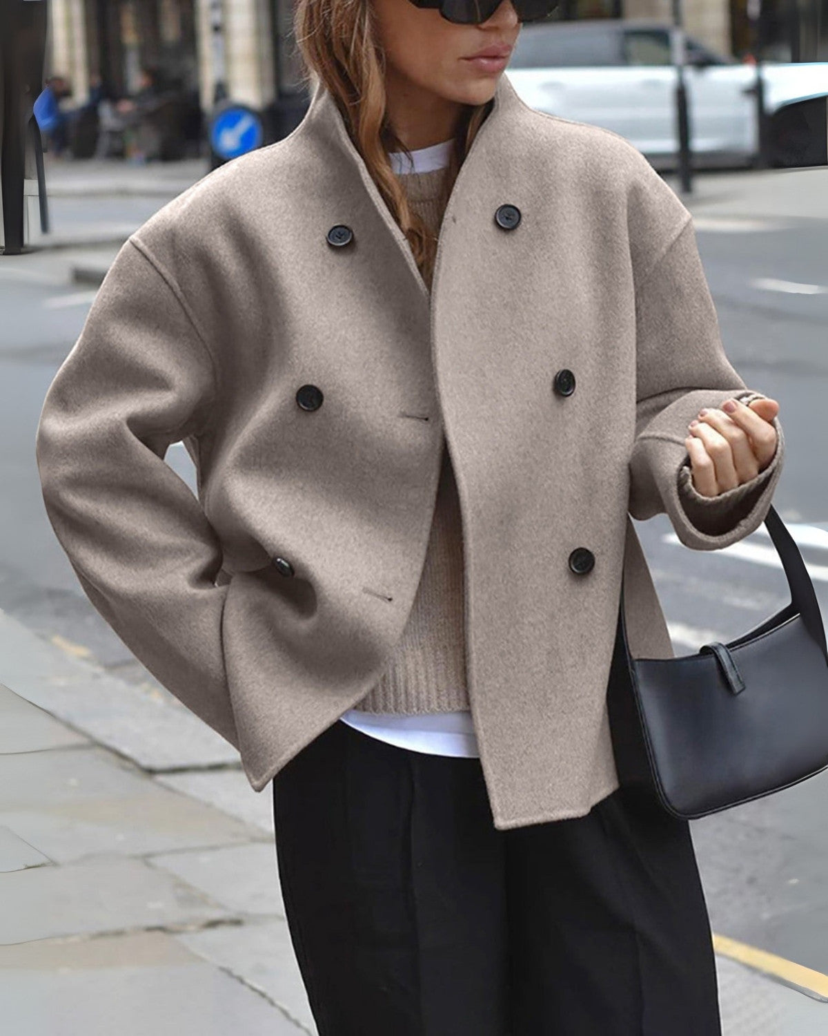 Chic Oversized Button-Up Coat for Women