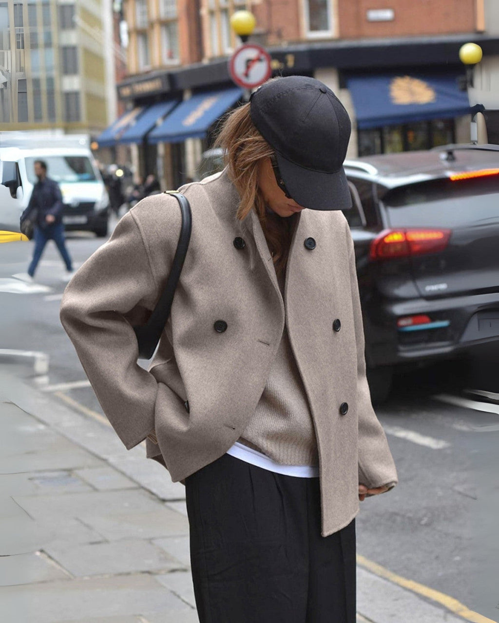Chic Oversized Button-Up Coat for Women