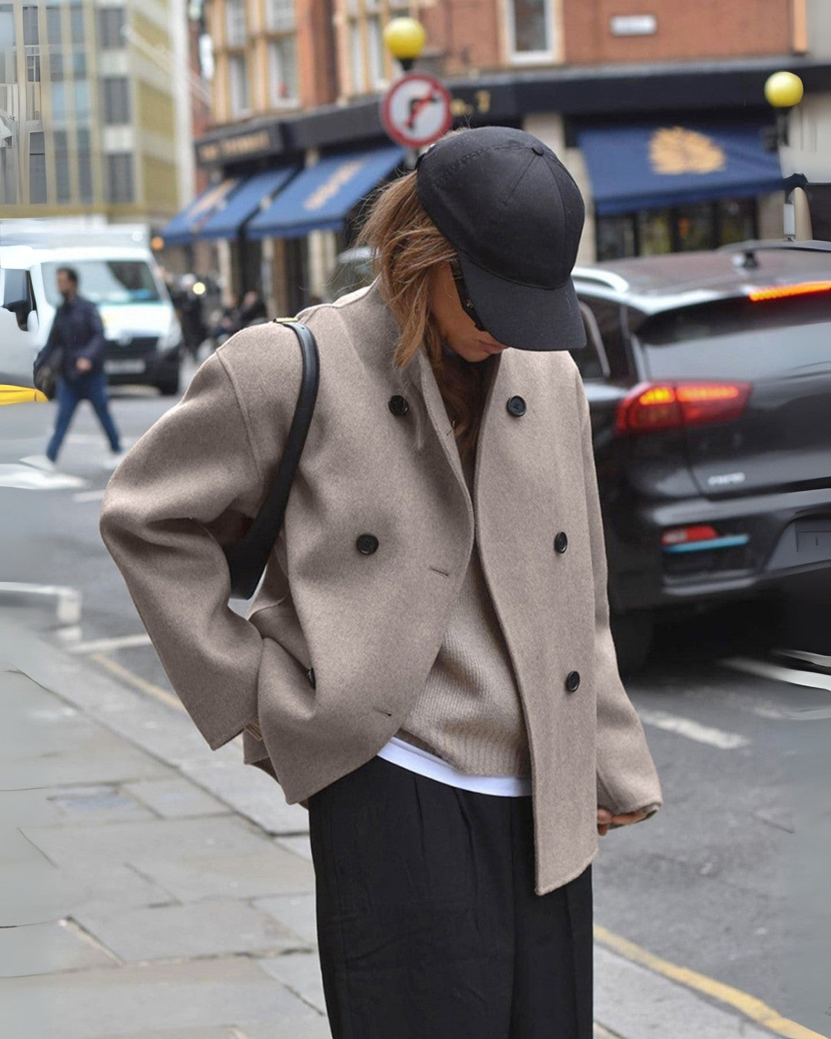 Chic Oversized Button-Up Coat for Women