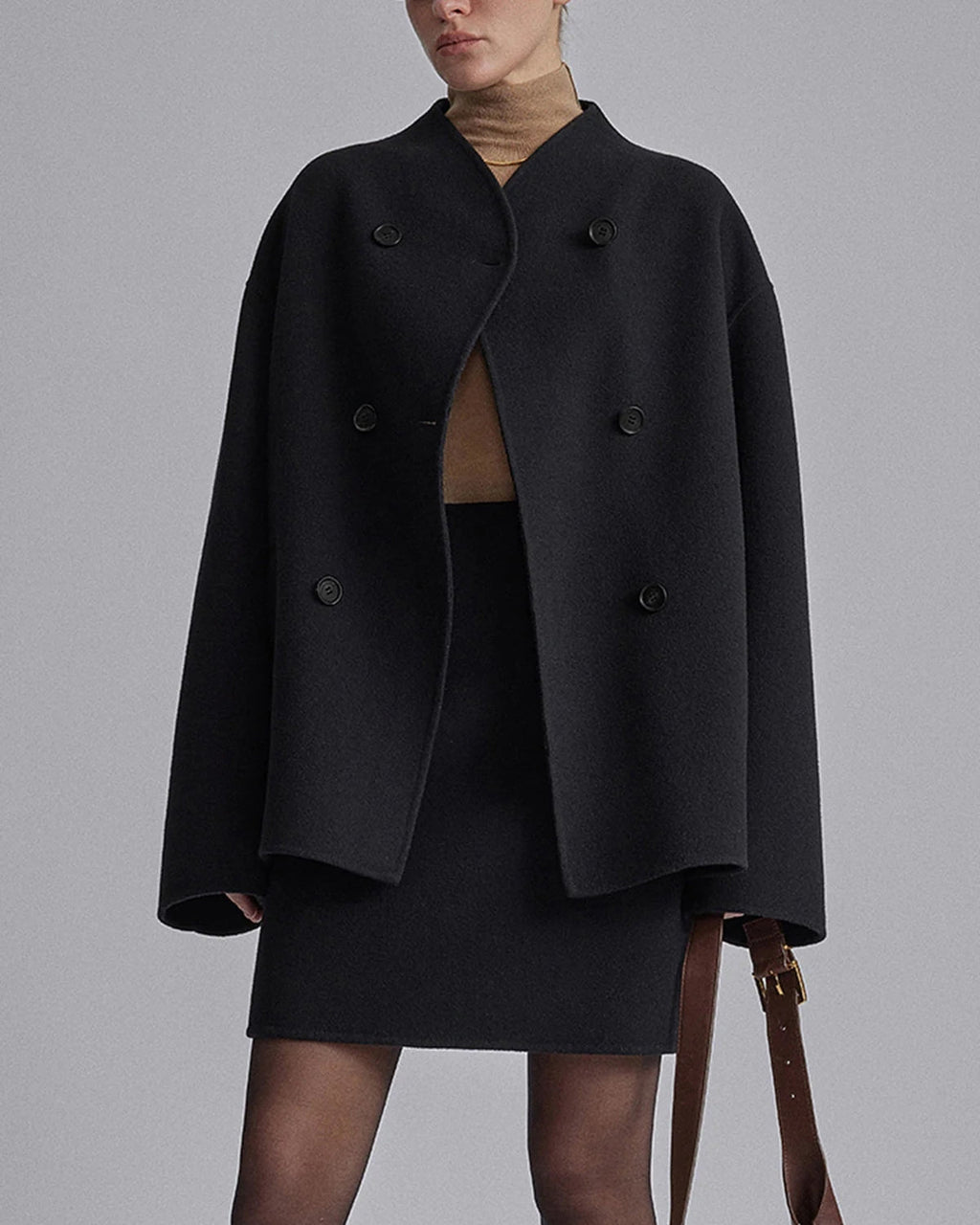 Chic Oversized Button-Up Coat for Women