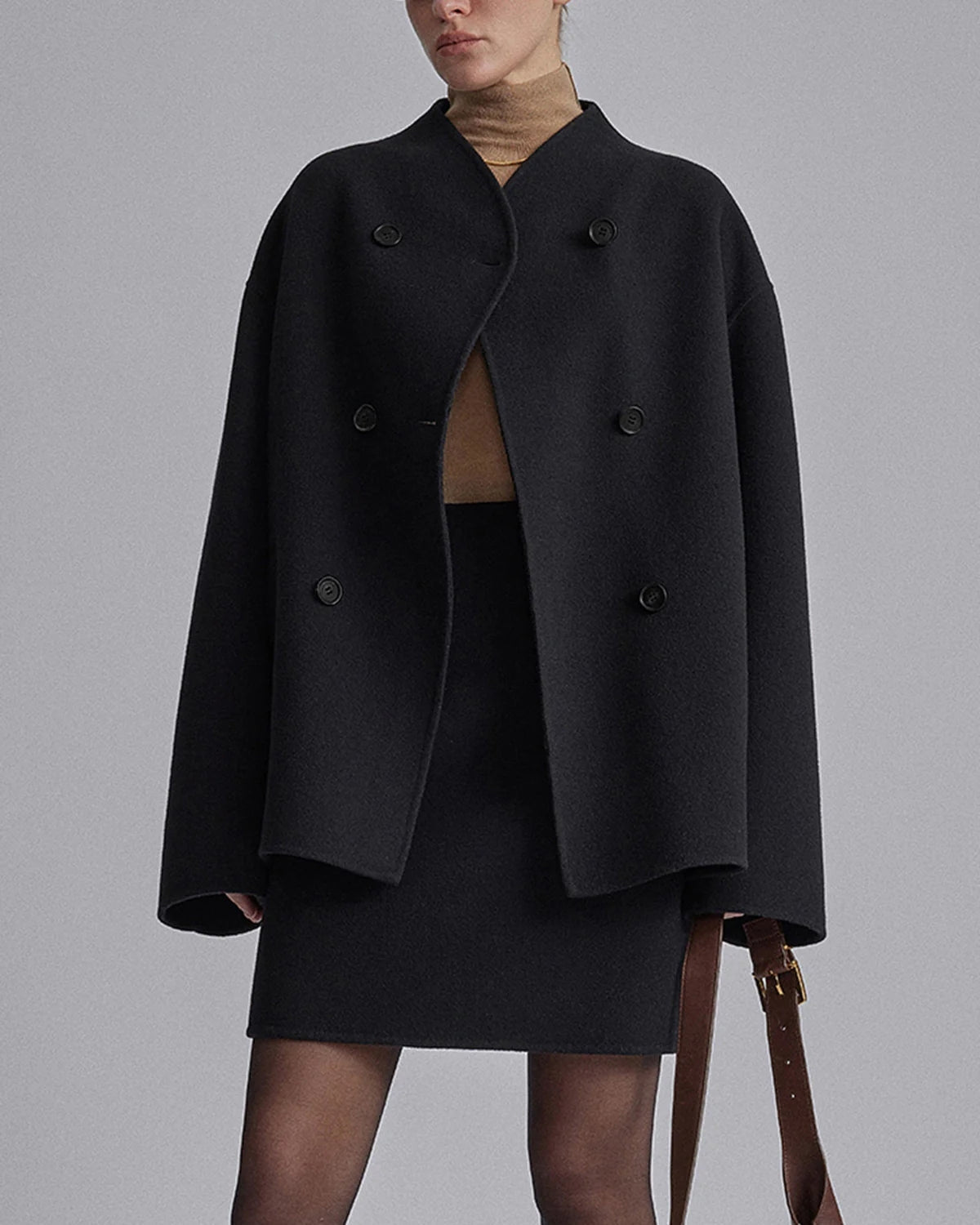 Chic Oversized Button-Up Coat for Women