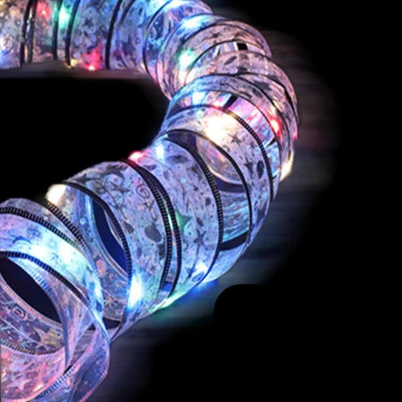 Warm White LED String Lights for Christmas Tree and Party Decor – Available in Silver, Gold, and Red, Lengths from 1M to 10M