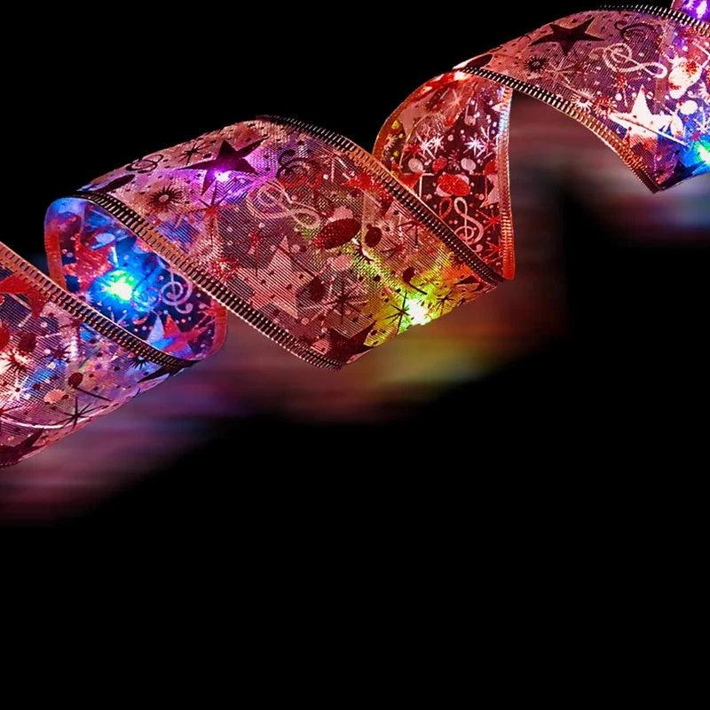 Warm White LED String Lights for Christmas Tree and Party Decor – Available in Silver, Gold, and Red, Lengths from 1M to 10M