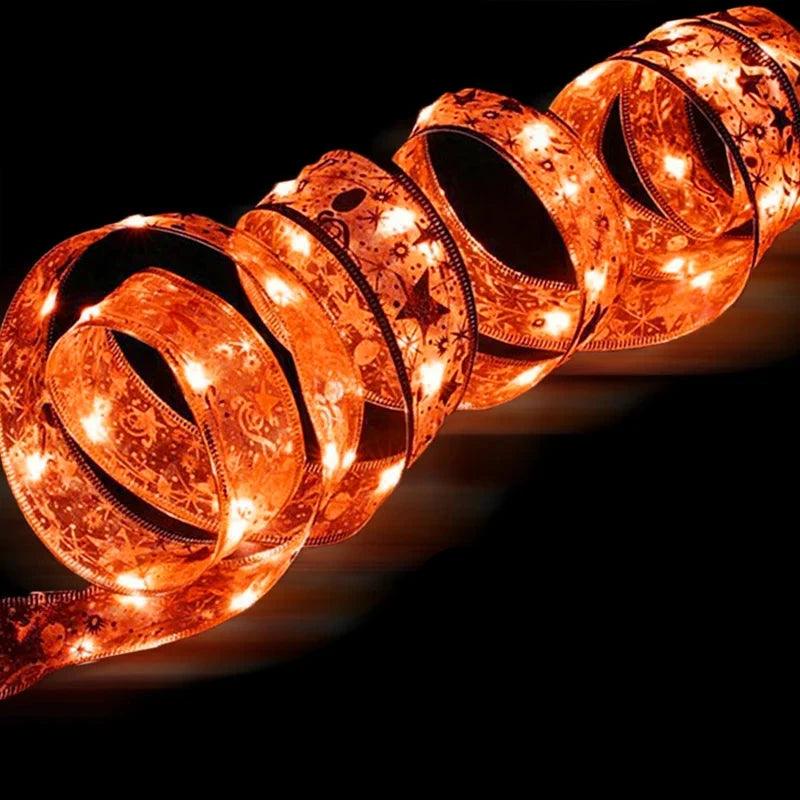 Warm White LED String Lights for Christmas Tree and Party Decor – Available in Silver, Gold, and Red, Lengths from 1M to 10M