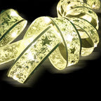 Warm White LED String Lights for Christmas Tree and Party Decor – Available in Silver, Gold, and Red, Lengths from 1M to 10M