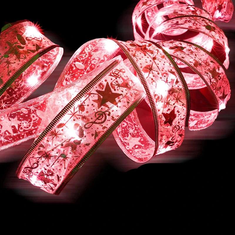 Warm White LED String Lights for Christmas Tree and Party Decor – Available in Silver, Gold, and Red, Lengths from 1M to 10M