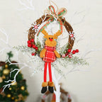 Artificial Christmas Greenery Set – Wreath and Garland Decorations for Indoor and Outdoor Use