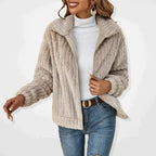 Timeless Fit Ladies' Long Fleece Vest with Collar