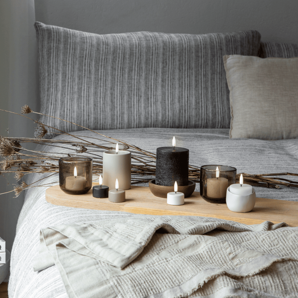 Minimalist White LED Candles for Elegant Interiors