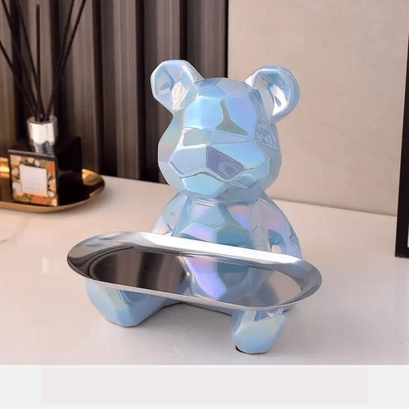 Elegant Geometric Bear - Stylish Storage and Organization