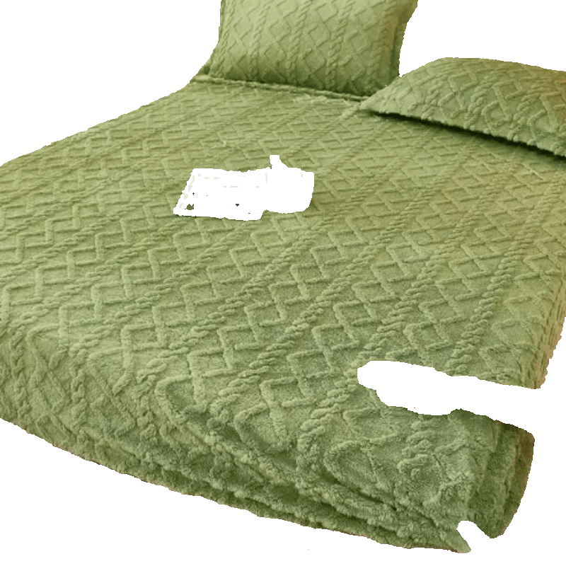 Cozy Thick Patterned Winter Flannel and Plush Blanket