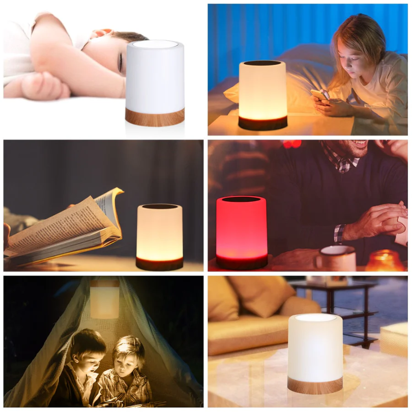 Contemporary LuxeTouch Night Light with Dynamic Lighting Effects