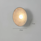 Wabi-Sabi Japanese Wall Lamp - ZenGlow Round Design