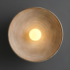 Wabi-Sabi Japanese Wall Lamp - ZenGlow Round Design