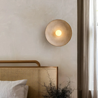 Wabi-Sabi Japanese Wall Lamp - ZenGlow Round Design