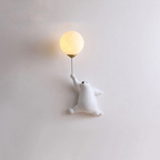 TeddyGlow Wall-Mounted Bear LED Lamp