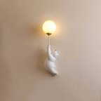 TeddyGlow Wall-Mounted Bear LED Lamp