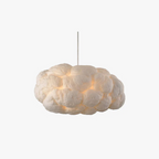 Nimbus White PVC and Cotton Hanging LED Pendant Lamp