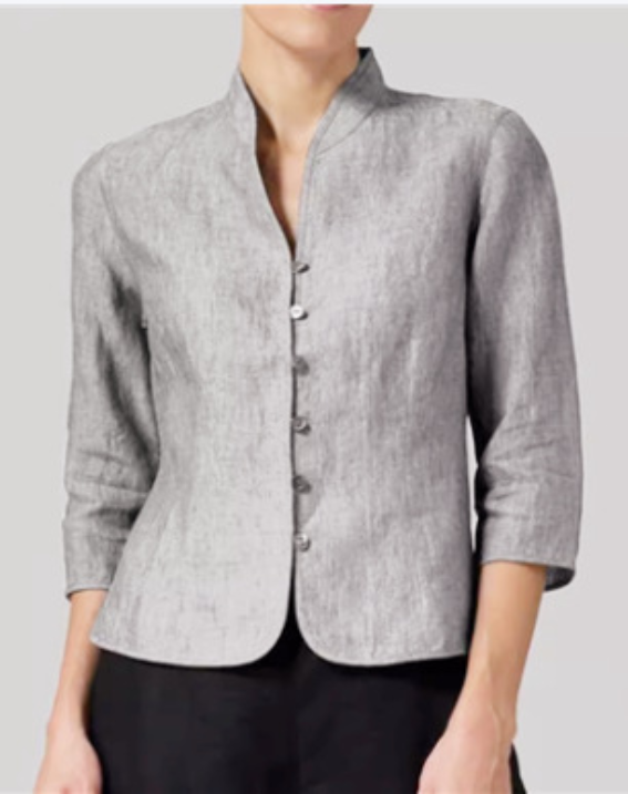 Brynna | Premium Women's Blouse Featuring a Stand-Up Collar
