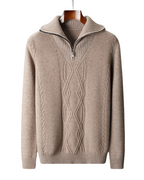 Taranto Merino Wool Zip-Up Sweater