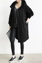 Nicky - Hooded Long Trench Coat