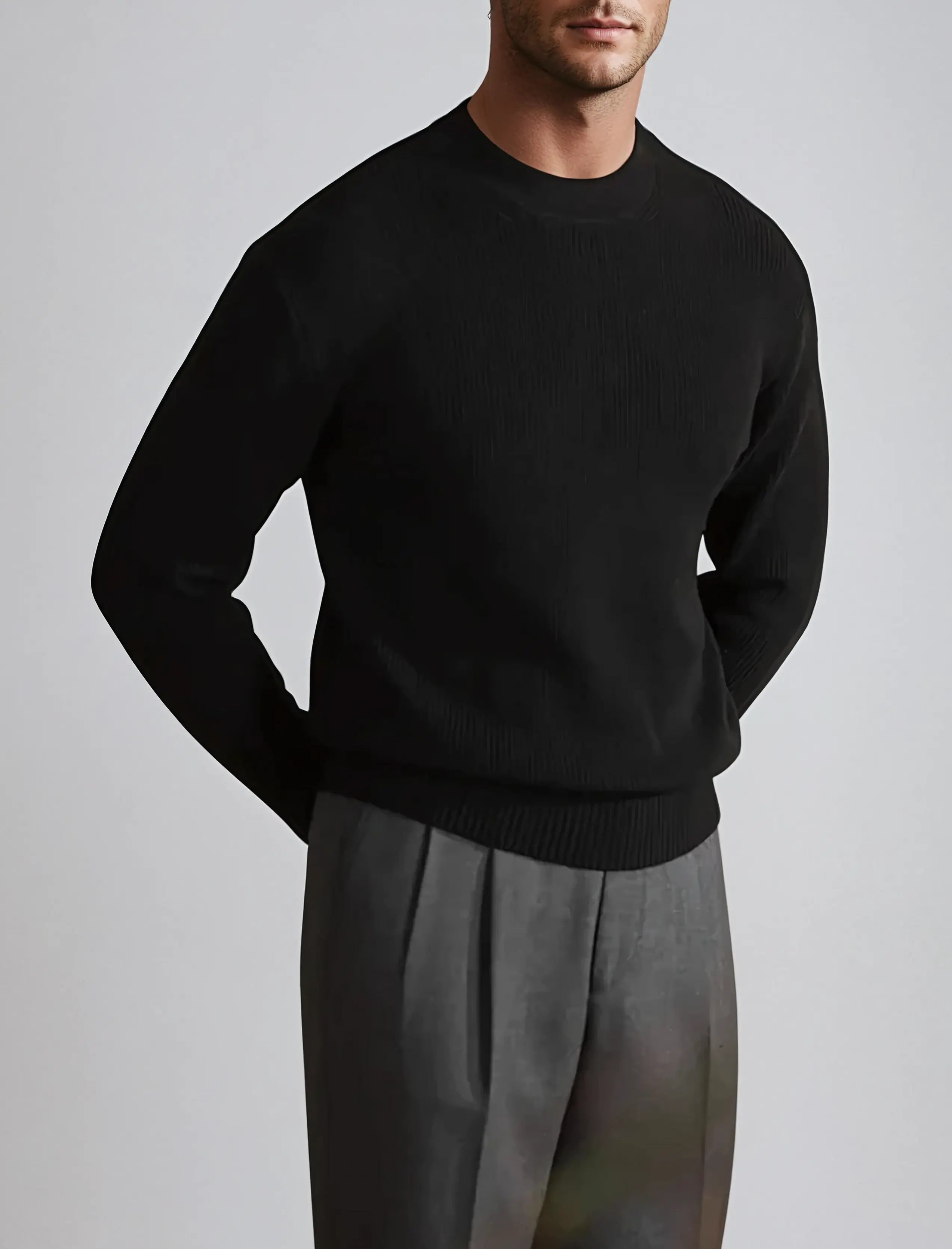 ZAVA - Men's Knit Sweater for Autumn