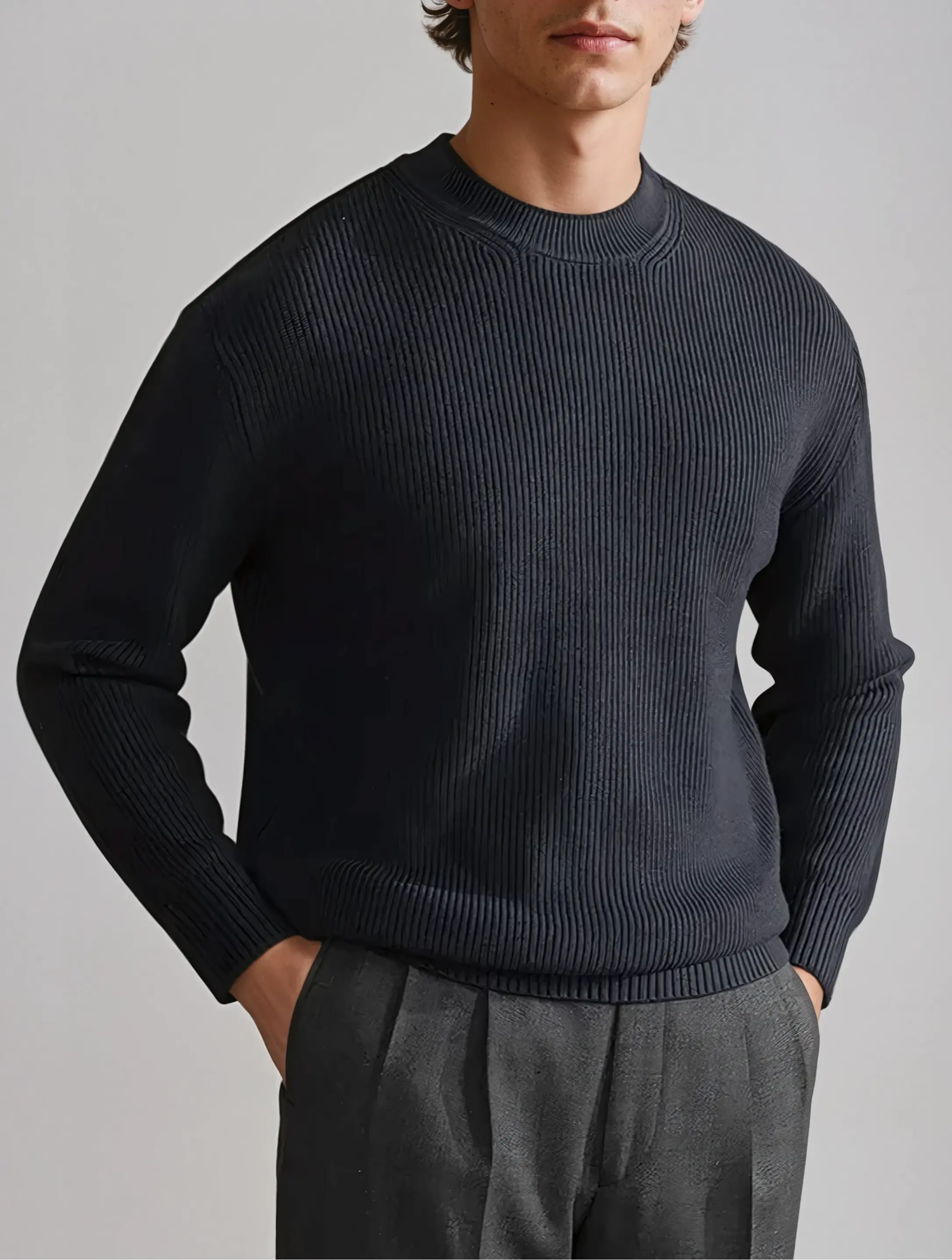 ZAVA - Men's Knit Sweater for Autumn