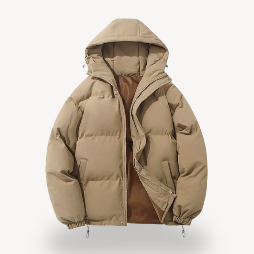LIVAA Men's Winter Hooded Puffer Jacket