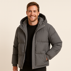 LIVAA Men's Winter Hooded Puffer Jacket