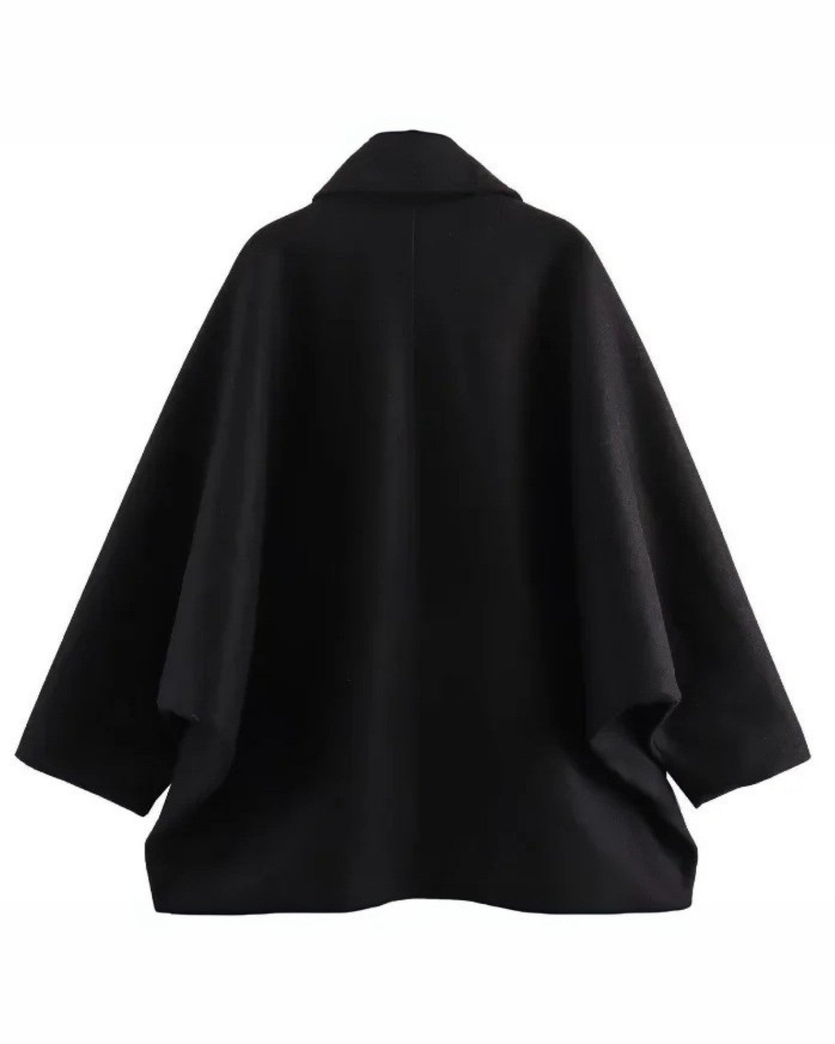 Cozy Oversized Wool Autumn Coat with Buttons – Women's