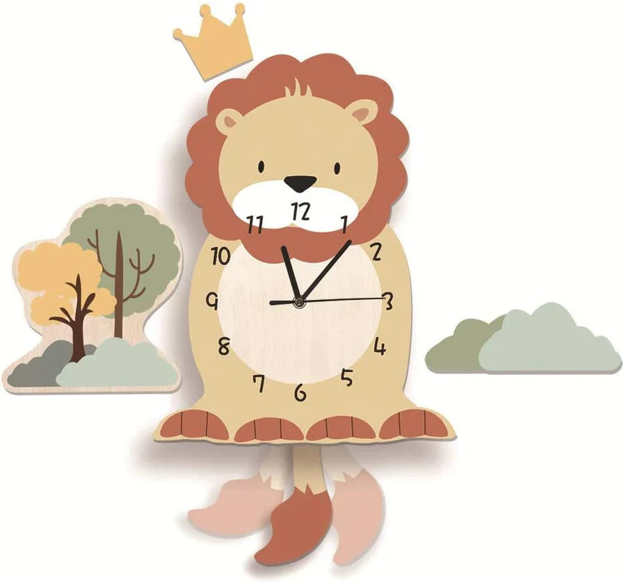 Animal-Themed Wall Clock for Kids